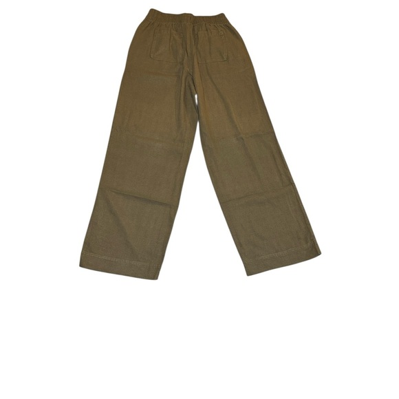 Old Navy Woman’s Wide Leg Comfort Stretch Khaki Green Linen Pant Size XS - Picture 6 of 9